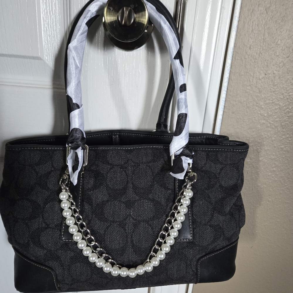 Coach Vintage Signature Flannel Wool 7723 Shoulder Bag